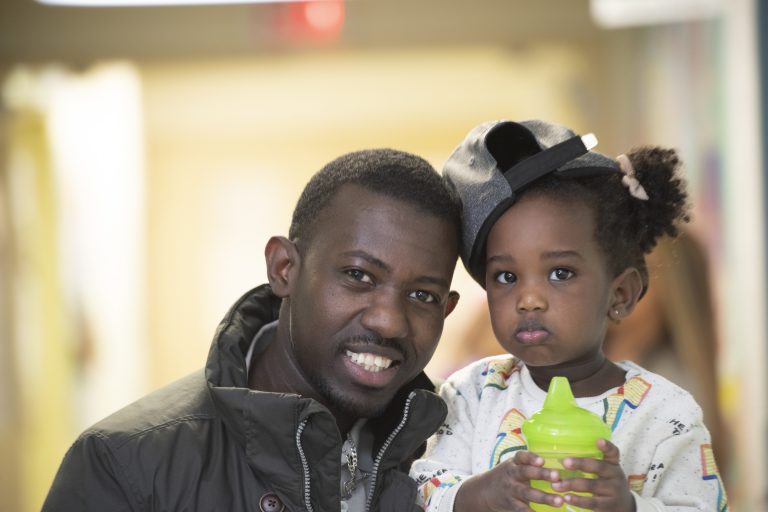 a man and his daughter