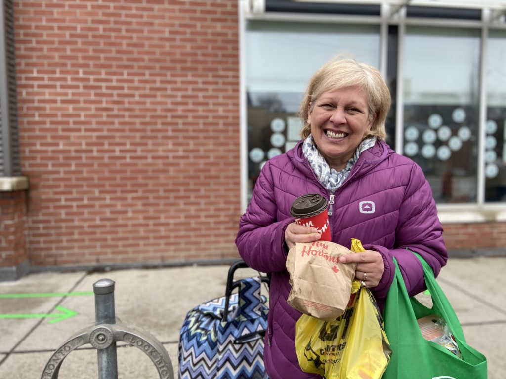 YSM community member with coffee