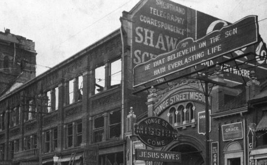 old brick building, YSM in 1921