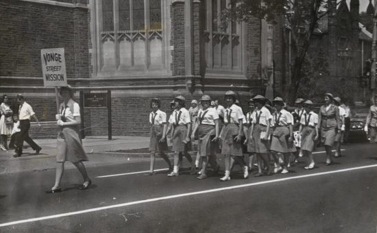 7 – 1962 Group of YSM youth walking in 1962