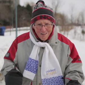 John Fenton at Coldnest Night of the Year, Winter Fundraising Walk